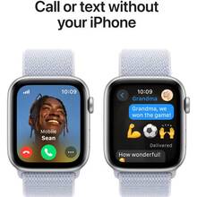 Смарт-часы APPLE Watch SE GPS+Cellular 44mm Silver Alum Case Blue Cloud Sp Loop (MXGR3QH/A)
