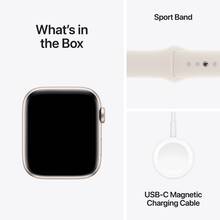 Смарт-часы APPLE Watch SE GPS+Cellular 44mm Starl Alum Case Starl Sp/b - M/L (MXGU3QH/A)