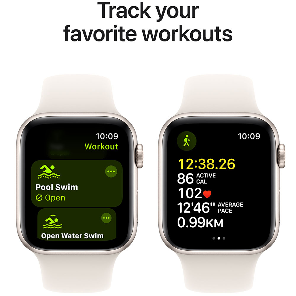 Внешний вид Смарт-часы APPLE Watch SE GPS+Cellular 44mm Starl Alum Case Starl Sp/b - M/L (MXGU3QH/A)