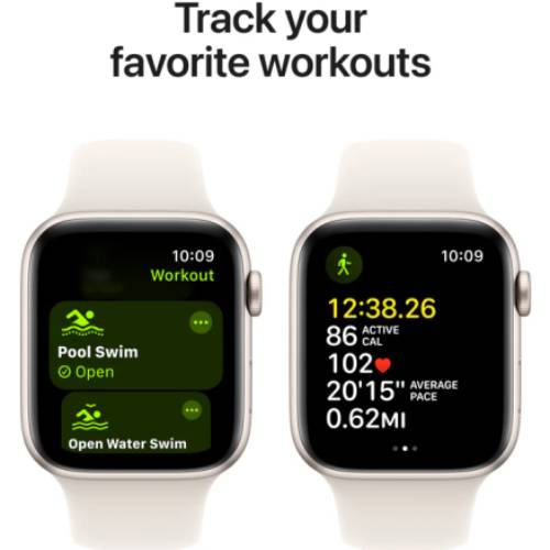 Фото Смарт-часы APPLE Watch SE GPS+Cellular 44mm Starl Alum Case Starl Sp/b - M/L (MXGU3QH/A)