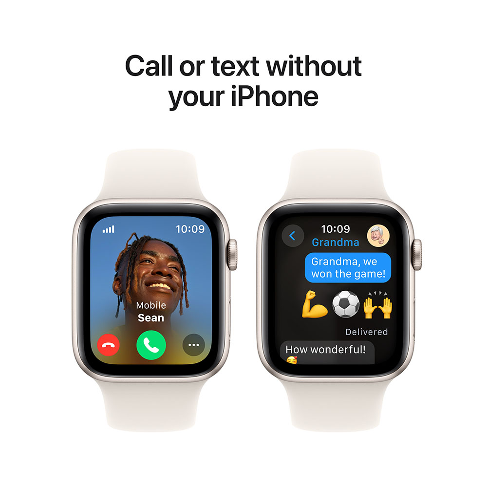 Смарт-часы APPLE Watch SE GPS+Cellular 40mm Starl Alum Case Starl Sp/b - S/M (MXGJ3QH/A) Совместимость iOS (Apple)