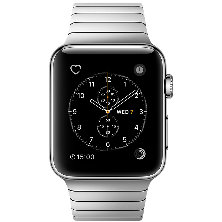 Смарт-годинник Apple Watch Series 2 42mm Stainless Steel Case with Silver Link Bracelet (MNPT2FS/A) Функціональність для дорослих