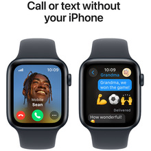 Смарт-часы APPLE Watch SE GPS+Cellular 44mm Midnight Alum Case Midnight Sp/b - S/M