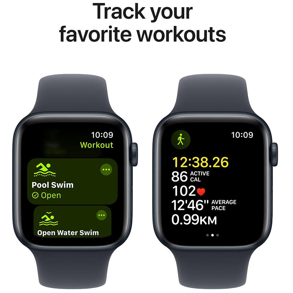Внешний вид Смарт-часы APPLE Watch SE GPS+Cellular 44mm Midnight Alum Case Midnight Sp/b - S/M