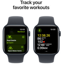 Смарт-часы APPLE Watch SE GPS+Cellular 44mm Midnight Alum Case Midnight Sp/b - S/M