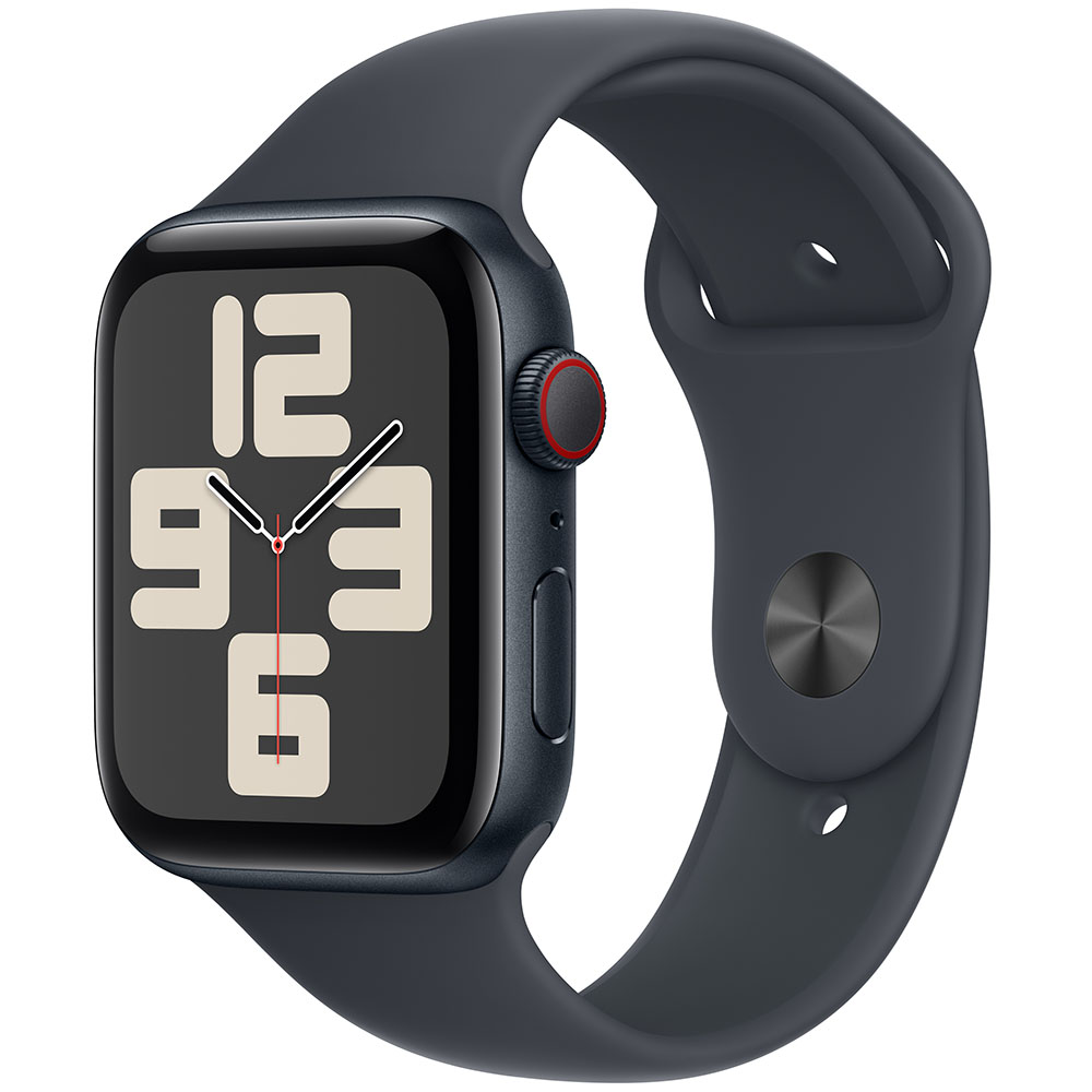 Смарт-часы APPLE Watch SE GPS+Cellular 44mm Midnight Alum Case Midnight Sp/b - M/L (MXGM3QH/A)