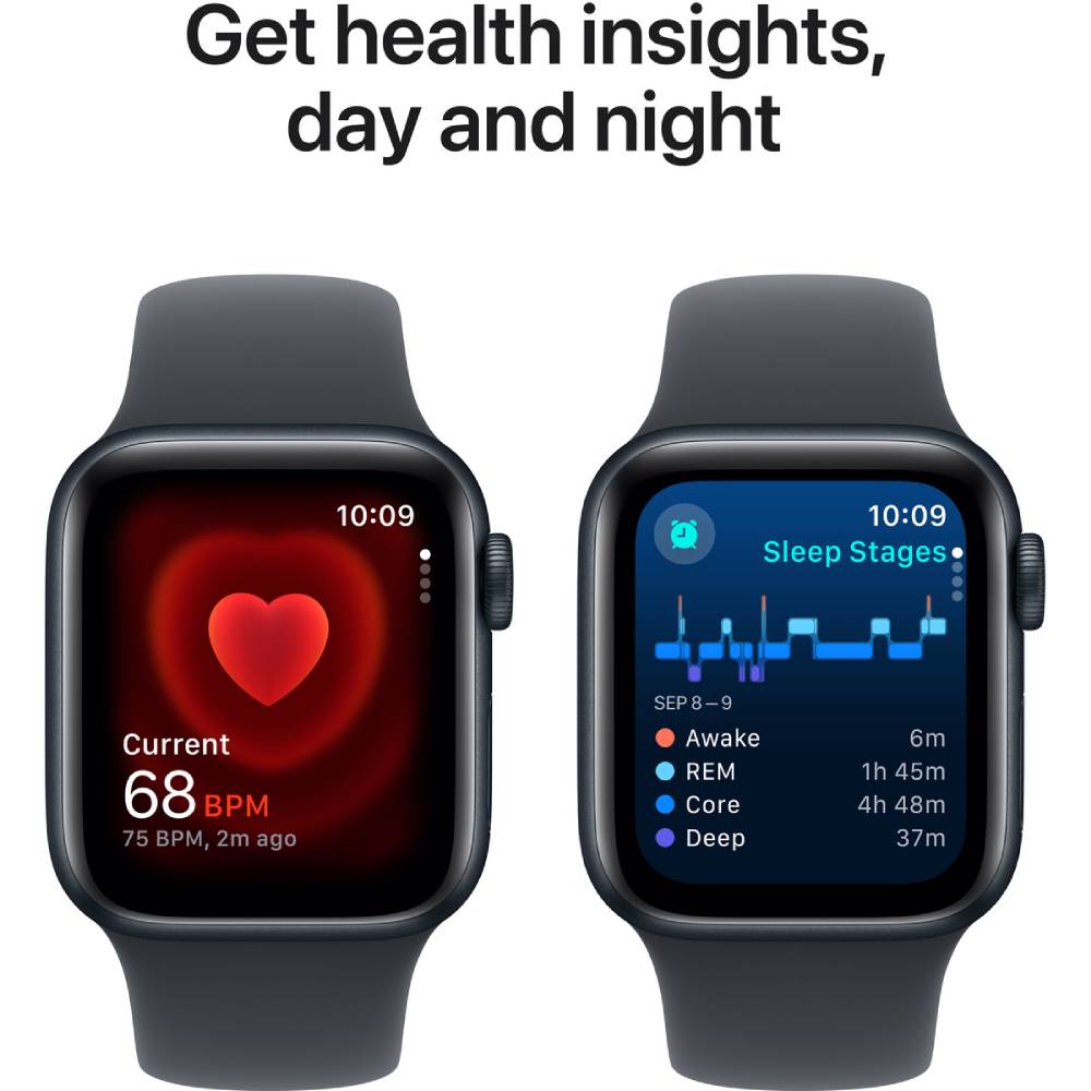 Смарт-часы APPLE Watch SE GPS+Cellular 44mm Midnight Alum Case Midnight Sp/b - M/L (MXGM3QH/A) Вид деятельности гольф