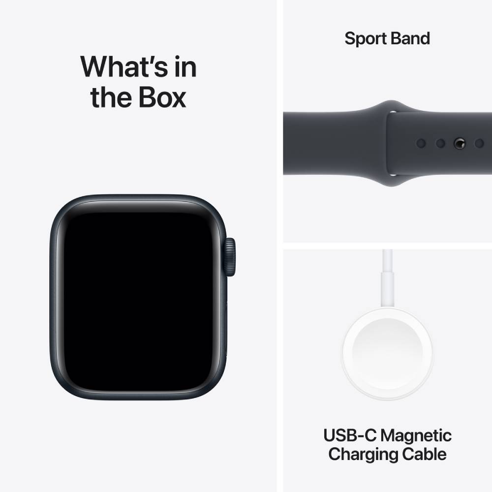 Фото Смарт-часы APPLE Watch SE GPS+Cellular 44mm Midnight Alum Case Midnight Sp/b - M/L (MXGM3QH/A)