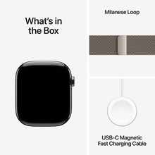 Смарт-часы APPLE Watch Series 10 GPS+Cellular 46mm Nat Tit Case Nat Milan Loop M/L (MWYC3QH/A)