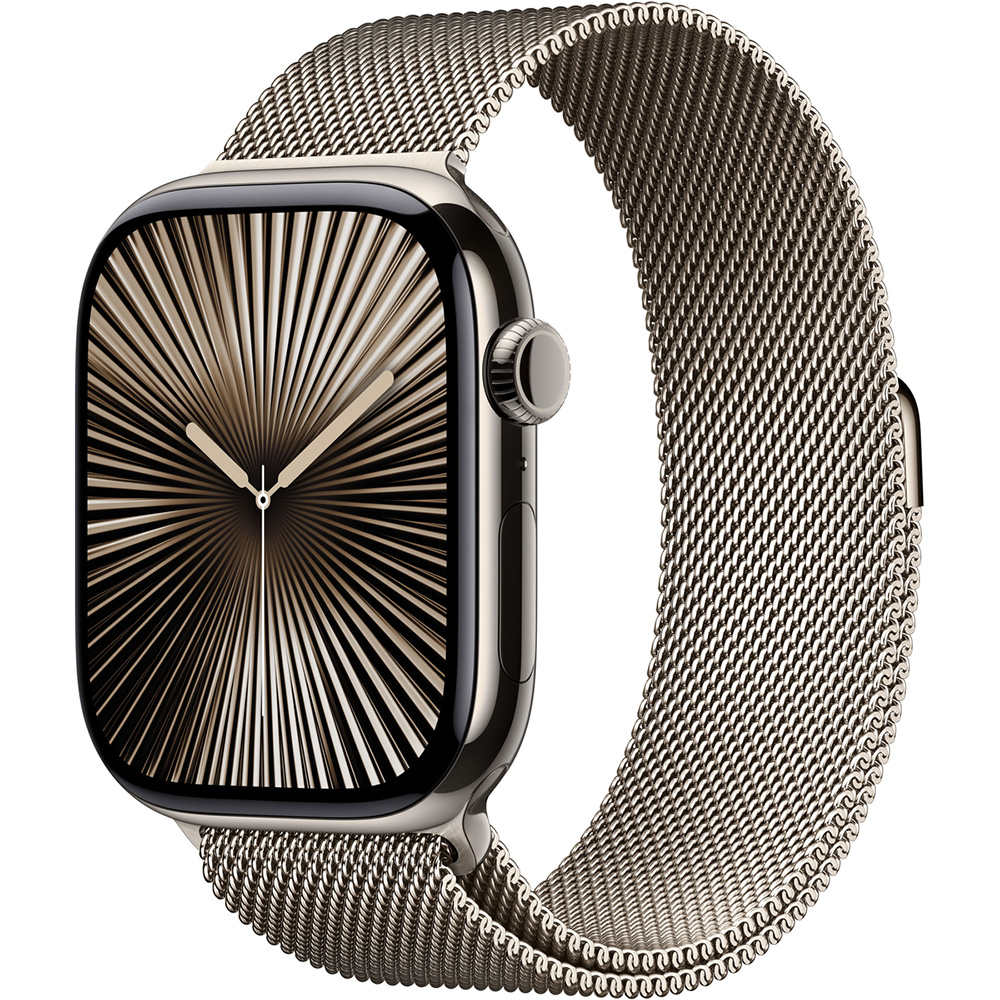 Смарт-часы APPLE Watch Series 10 GPS+Cellular 46mm Nat Tit Case Nat Milan Loop M/L (MWYC3QH/A) Функциональность для взрослых