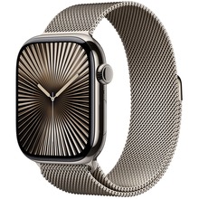 эпл вотч Смарт-часы APPLE Watch Series 10 GPS+Cellular 46mm Nat Tit Case Nat Milan Loop M/L (MWYC3QH/A)