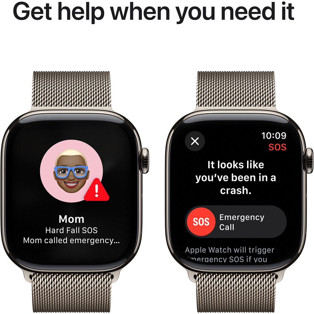 Смарт-часы APPLE Watch Series 10 GPS+Cellular 46mm Nat Tit Case Nat Milan Loop M/L (MWYC3QH/A) Вид деятельности велоспорт