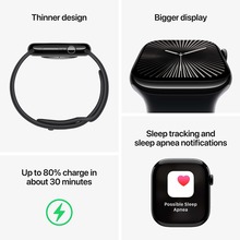 Смарт-часы APPLE Watch Series 10 GPS+Cellular 46mm Nat Tit Case Nat Milan Loop M/L (MWYC3QH/A)
