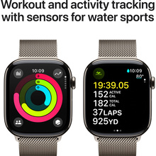 Смарт-часы APPLE Watch Series 10 GPS+Cellular 46mm Nat Tit Case Nat Milan Loop M/L (MWYC3QH/A)