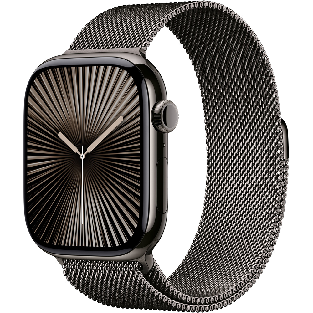 Смарт-часы APPLE Watch Series 10 GPS+Cellular 46mm Slate Tit Case Slate Milan Loop M/L Функциональность для взрослых