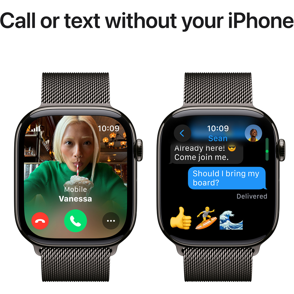 Внешний вид Смарт-часы APPLE Watch Series 10 GPS+Cellular 46mm Slate Tit Case Slate Milan Loop M/L