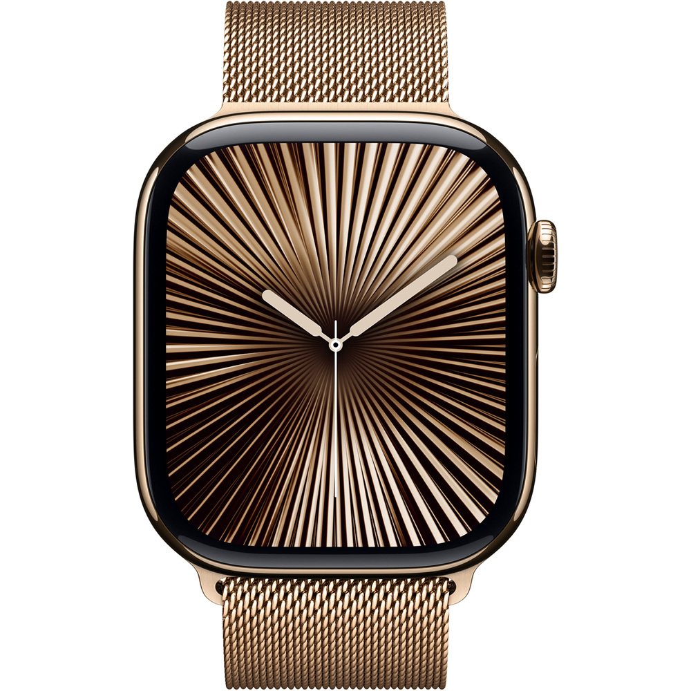 Смарт-часы APPLE Watch Series 10 GPS+Cellular 46mm Gold Tit Case Gold Milan Loop M/L (MX003QH/A) Смарт-часы APPLE Watch Series 10 GPS+Cellular 46mm Gold Tit Case Gold Milan Loop M/L (MX003QH/A)