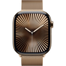 Смарт-часы APPLE Watch Series 10 GPS+Cellular 46mm Gold Tit Case Gold Milan Loop M/L (MX003QH/A)