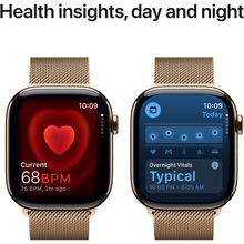 Смарт-часы APPLE Watch Series 10 GPS+Cellular 46mm Gold Tit Case Gold Milan Loop M/L (MX003QH/A)