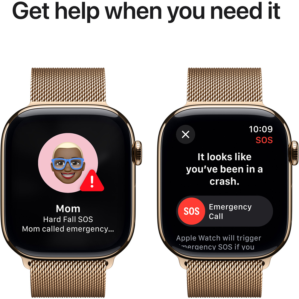 Смарт-часы APPLE Watch Series 10 GPS+Cellular 46mm Gold Tit Case Gold Milan Loop M/L (MX003QH/A) Вид деятельности гольф
