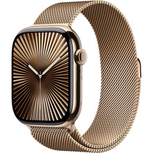 Смарт-часы APPLE Watch Series 10 GPS+Cellular 46mm Gold Tit Case Gold Milan Loop M/L (MX003QH/A)