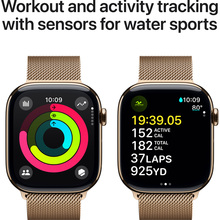 Смарт-часы APPLE Watch Series 10 GPS+Cellular 46mm Gold Tit Case Gold Milan Loop M/L (MX003QH/A)