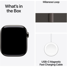 Смарт-часы APPLE Watch Series 10 GPS+Cellular 42mm Slate Tit Case Slate Milan Loop (MX053QH/A)