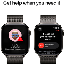 Смарт-годинник APPLE Watch Series 10 GPS+Cellular 42mm Slate Tit Case Slate Milan Loop (MX053QH/A)