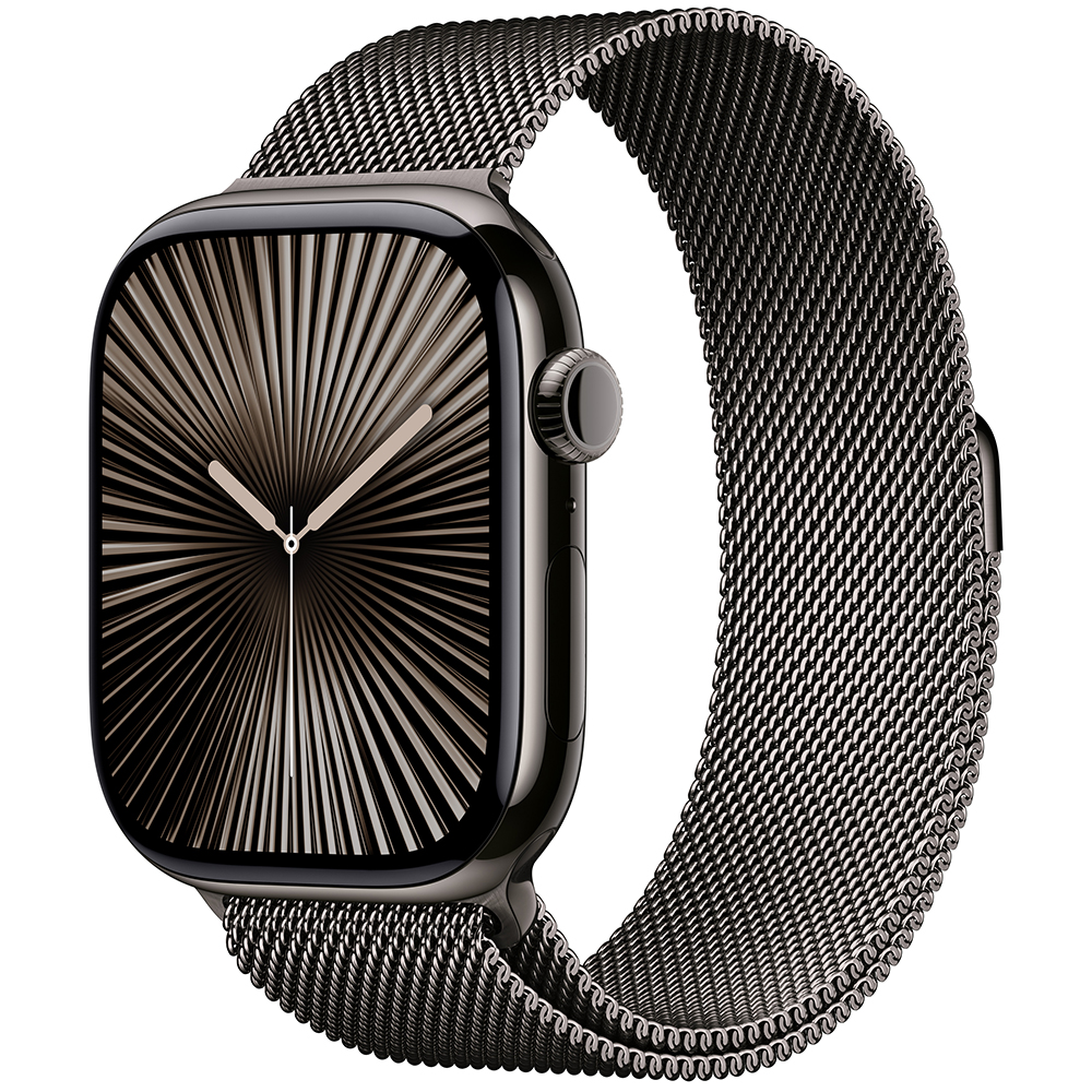 Смарт-годинник APPLE Watch Series 10 GPS+Cellular 42mm Slate Tit Case Slate Milan Loop (MX053QH/A)