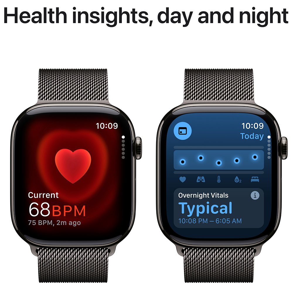 Зовнішній вигляд Смарт-годинник APPLE Watch Series 10 GPS+Cellular 42mm Slate Tit Case Slate Milan Loop (MX053QH/A)