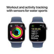 Смарт-часы APPLE Watch S10 GPS+Cellular 42mm Silver Alum Case Denim Sp/b - S/M (MWX33QH/A)