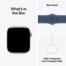 Смарт-часы APPLE Watch S10 GPS+Cellular 42mm Silver Alum Case Denim Sp/b - S/M (MWX33QH/A)