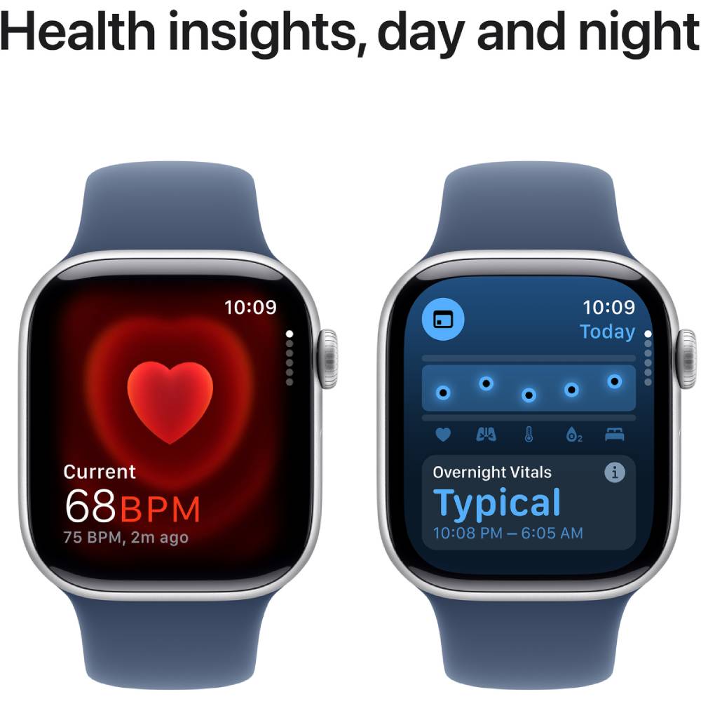 Смарт-часы APPLE Watch S10 GPS+Cellular 42mm Silver Alum Case Denim Sp/b - S/M (MWX33QH/A) Совместимость iOS (Apple)