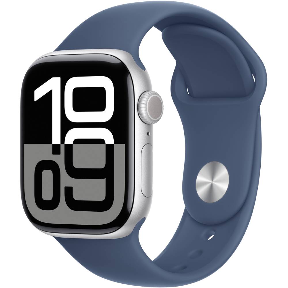 Смарт-часы APPLE Watch S10 GPS+Cellular 42mm Silver Alum Case Denim Sp/b - S/M (MWX33QH/A) Смарт-часы APPLE Watch S10 GPS+Cellular 42mm Silver Alum Case Denim Sp/b - S/M (MWX33QH/A)