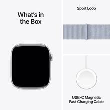 Смарт-часы APPLE Watch S10 GPS+Cellular 42mm Silver Alum Case Blue Cloud Sp Loop (MWX53QH/A)