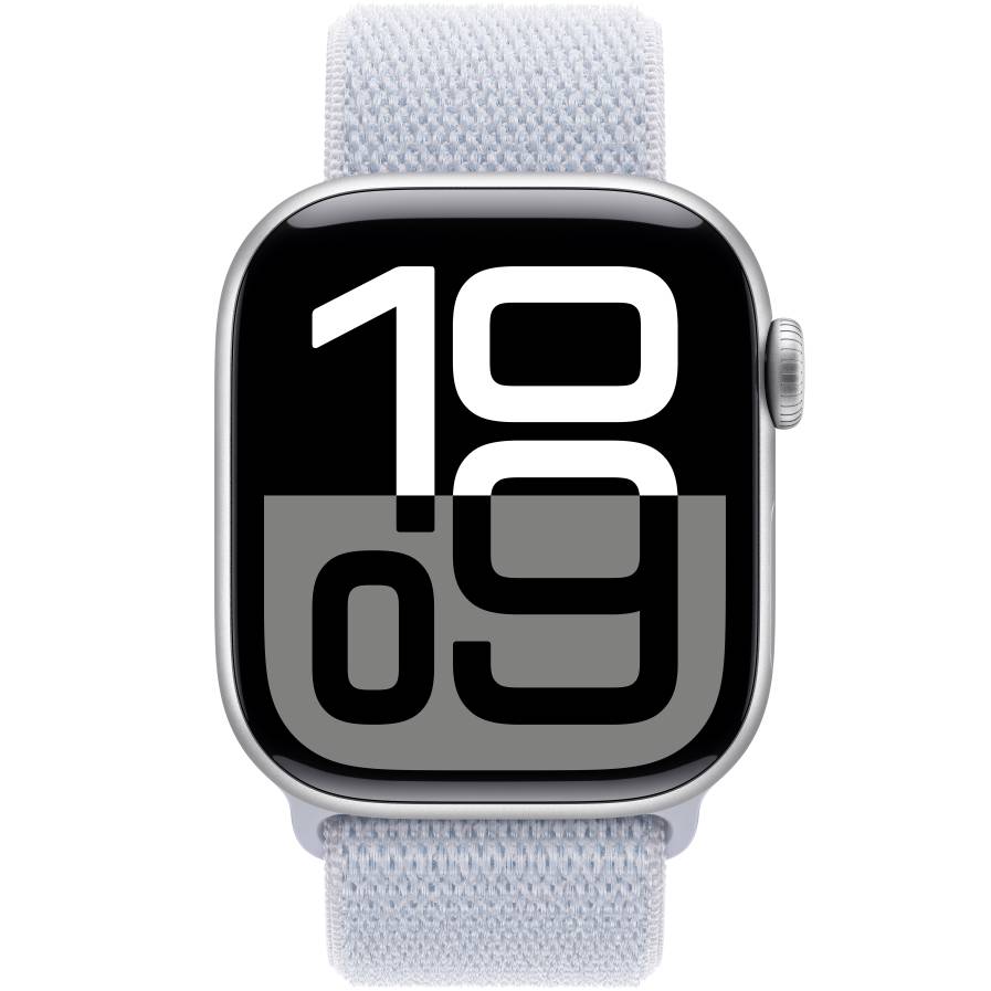 Смарт-часы APPLE Watch S10 GPS+Cellular 42mm Silver Alum Case Blue Cloud Sp Loop (MWX53QH/A) Функциональность для взрослых
