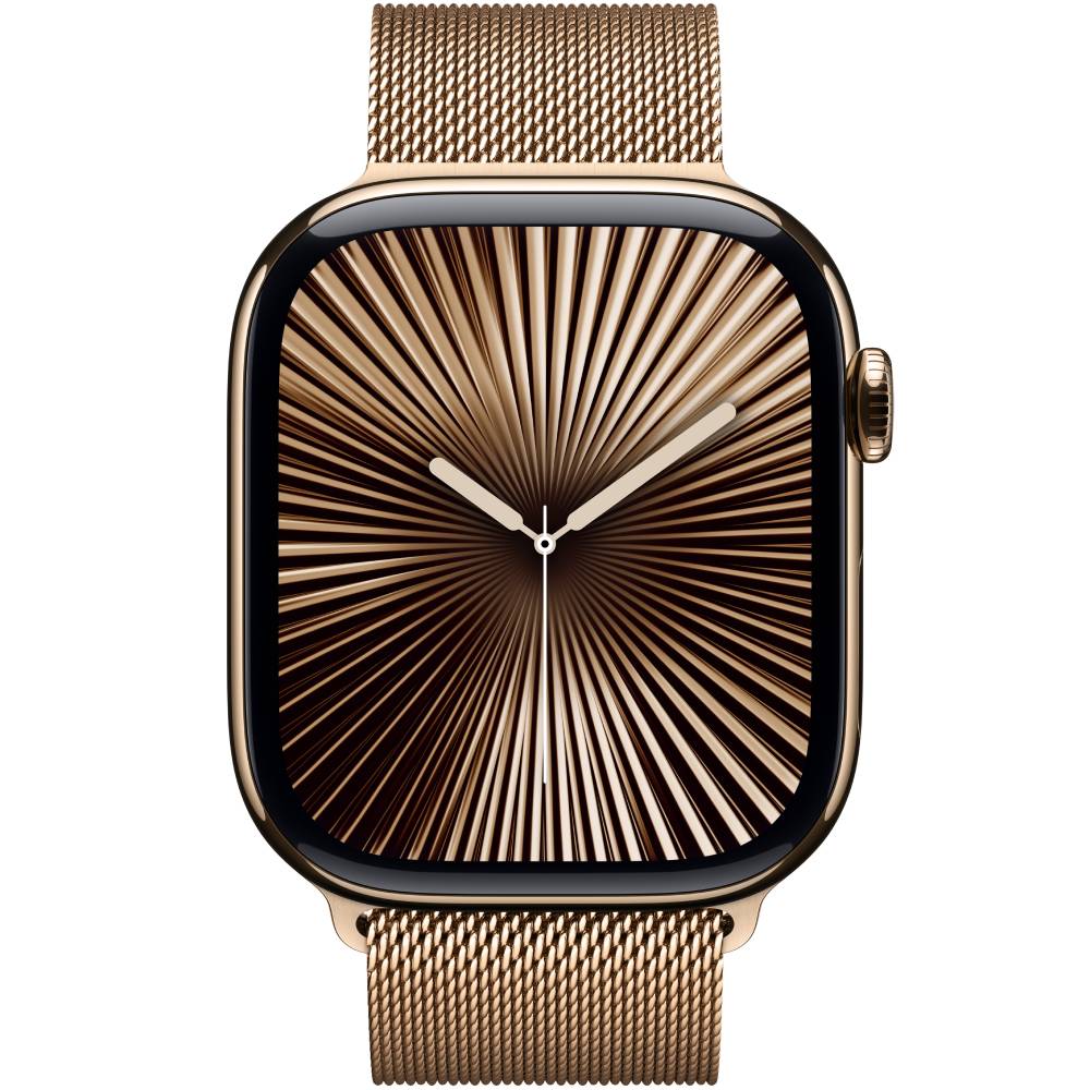 Смарт-часы APPLE Watch S10 GPS+ Cellular 42mm Gold Tit Case Gold Milan Loop (MX083QH/A) Функциональность для взрослых
