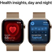 Смарт-часы APPLE Watch S10 GPS+ Cellular 42mm Gold Tit Case Gold Milan Loop (MX083QH/A)
