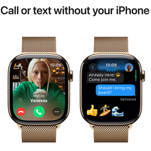 Смарт-часы APPLE Watch S10 GPS+ Cellular 42mm Gold Tit Case Gold Milan Loop (MX083QH/A)