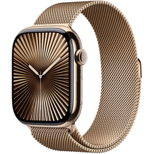 эпл вотч Смарт-часы APPLE Watch S10 GPS+ Cellular 42mm Gold Tit Case Gold Milan Loop (MX083QH/A)