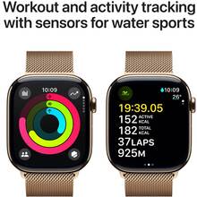 Смарт-часы APPLE Watch S10 GPS+ Cellular 42mm Gold Tit Case Gold Milan Loop (MX083QH/A)