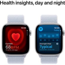 Смарт-часы Apple Watch S10 GPS+Cellular 46mm Silver Aluminum Sport Loop Blue Cloud (MWY23QH/A)