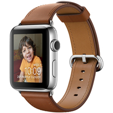 Смарт-часы Apple Watch Series 2 42mm Stainless Steel Case with Saddle Brown Classic Buckle (MNPV2FS/A)