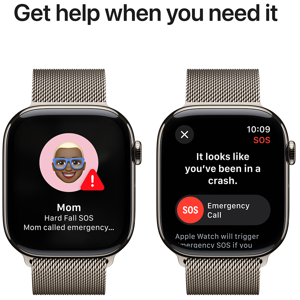 Фото Смарт-годинник APPLE Watch S10 GPS+ Cellular 42mm Nat Tit Case Nat Milan Loop (MWXF3QH/A)