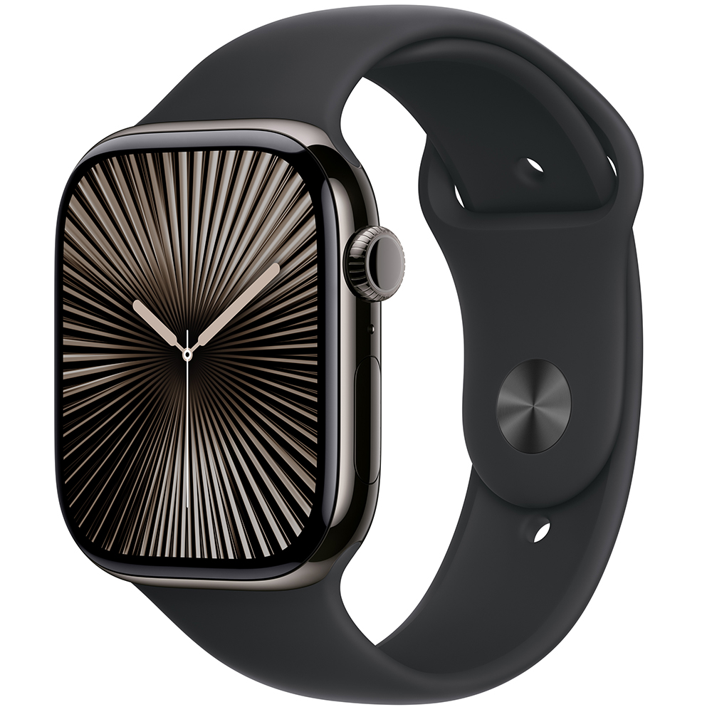 Смарт-часы APPLE Watch S10 GPS+ Cellular 42mm Slate Tit Case Black Sp/b - S/M (MWXG3QH/A)