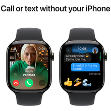 Смарт-часы APPLE Watch S10 GPS+ Cellular 42mm Slate Tit Case Black Sp/b - S/M (MWXG3QH/A)