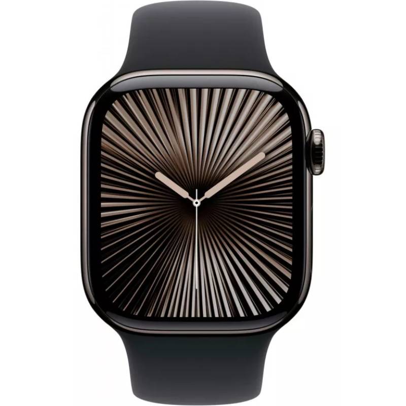 Смарт-часы APPLE Watch S10 GPS+Cellular 42mm Slate Tit Case Black Sp/b - M/L (MWXH3QH/A) Функциональность для взрослых