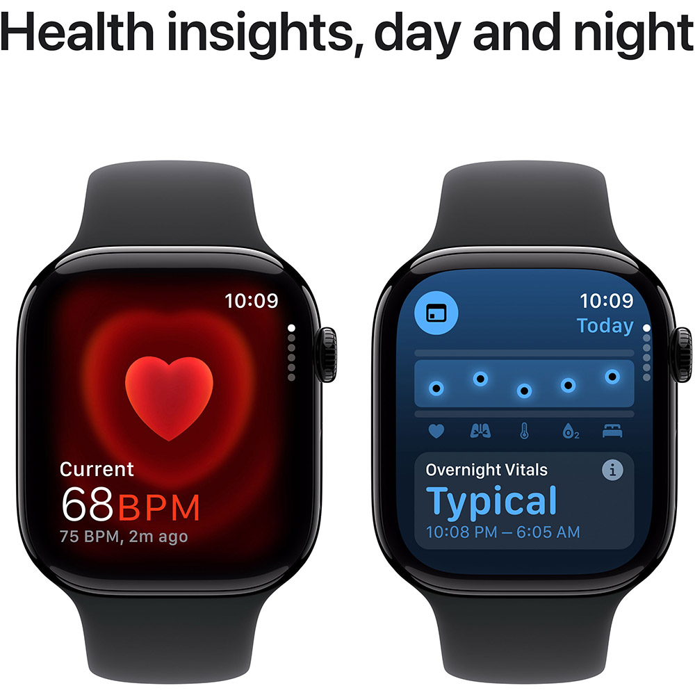 Смарт-часы APPLE Watch S10 GPS+Cellular 46mm Jet Black Aluminum Sport Band Black S/M (MWY33QH/A) Вид деятельности гребля/парусный спорт