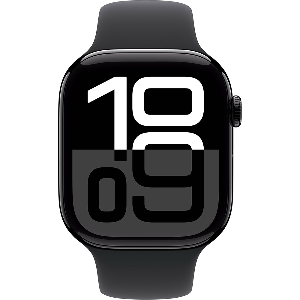Смарт-часы APPLE Watch S10 GPS+Cellular 46mm Jet Black Aluminum Sport Band Black S/M (MWY33QH/A) Функциональность для взрослых