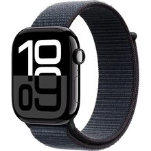Смарт-часы APPLE Watch S10 GPS+Cellular 46mm Jet Black Aluminum Sport Loop Ink (MWY53QH/A)